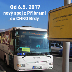 Příbramský turistický BUS do CHKO Brdy vyjíždí v této  sezóně poprvé již dnes! 