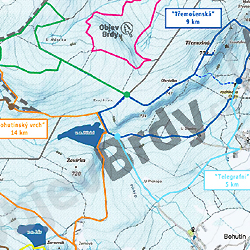 BEŽKAŘSKÁ MAPA CHKO BRDY 2019: aktualizováno! 